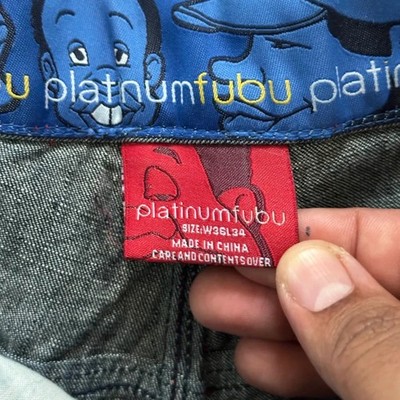 Vintage Platinum Fubu Fat Albert Baggy Denim Jeans Size 36X34 | eBay