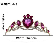 Princess Crown Headband for Girls with For Crystal Tiara Alloy Hair Accessories