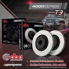 DBA Front 4000 T3 Slotted Disc Rotors for Chevrolet Silverado 1500 2500 3500