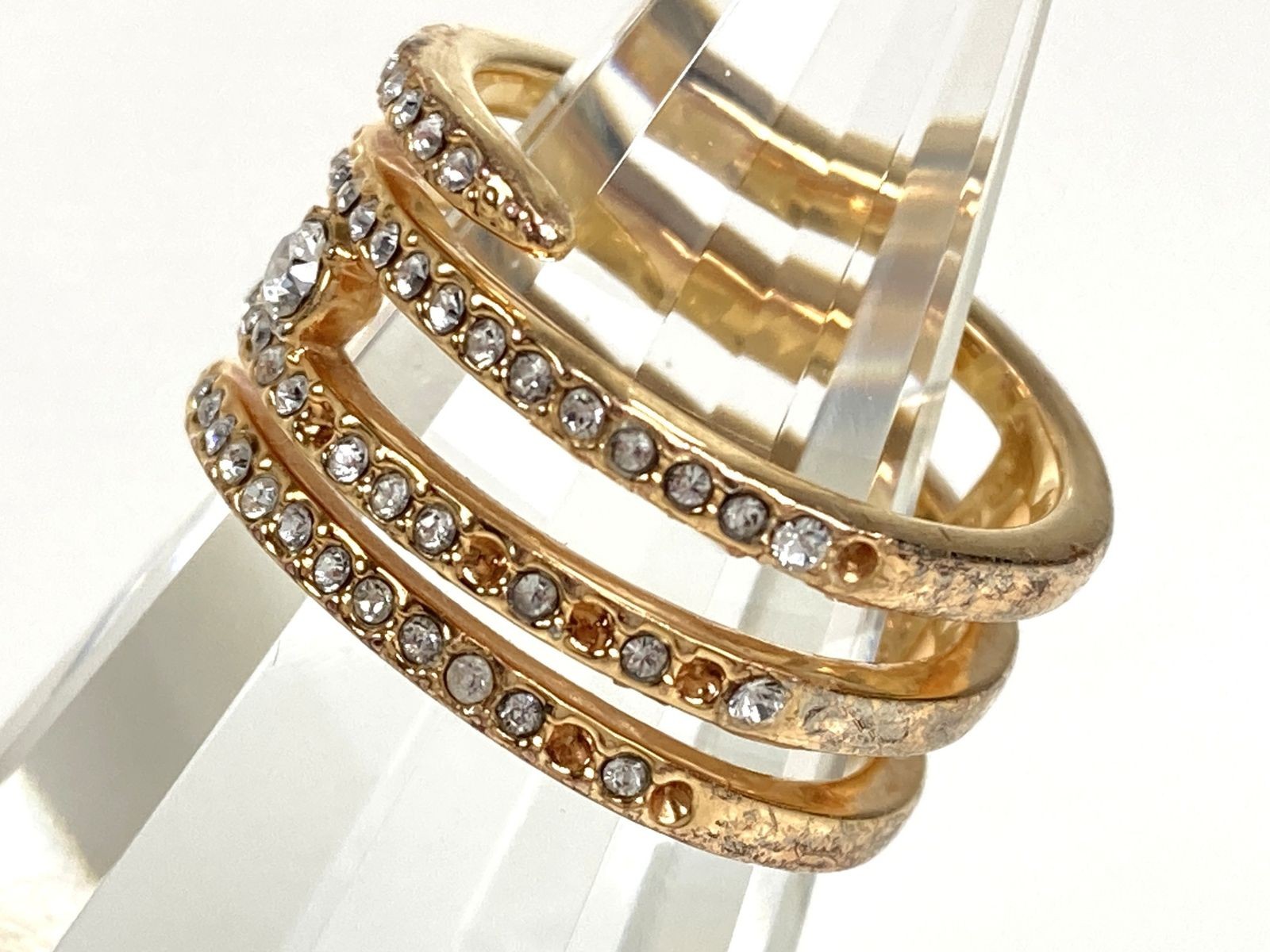 Swarovski Crystal Creativity Coiled Ring Gold 13,… - image 3