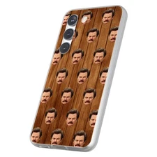 Case For Samsung Galaxy S(S25,S24,S23,S22,S21,S20,S10),Ron Swanson Print