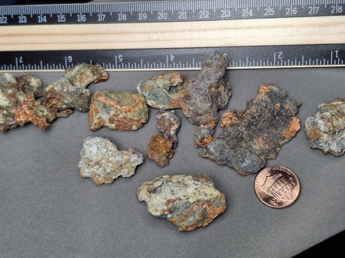 Lot Of Michigan Copper Formation Crystal Keweenaw Native Specimen Not Float Lot - Picture 10 of 21
