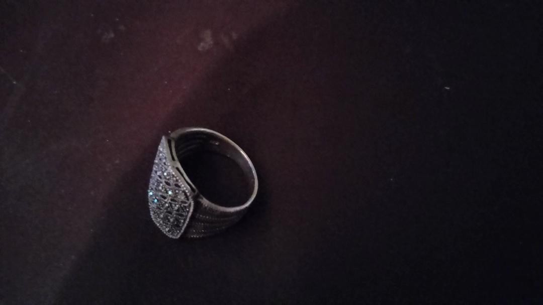 Antiques sterling silver statement ring vintage r… - image 1