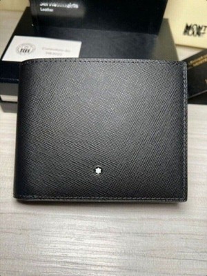 Black MB Card Pack Real Leather Wallet Card Case Bank Card Holder #U0116326 US
