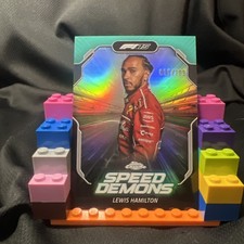 2025 Topps Chrome F1 Lewis Hamilton Speed Demons Aqua Refractor 5/199 #SD-2