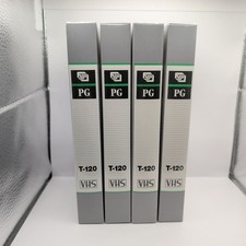 Fuji Film Blank T-120 PG Series Professional Grade VHS Tapes Lot Of Four NEW NOS