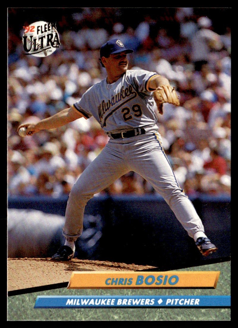 1992 Ultra Chris Bosio Milwaukee Brewers #379
