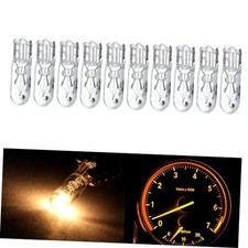 10x T5 White Halogen Bulbs Wedge 74 Dashboard Gauge Side Light Bulb  T5 12V