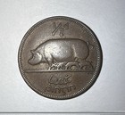 1928 Ireland Half Penny KM# 2 Bronze 9M Mintage Shipped W/o Tracking — photo 2
