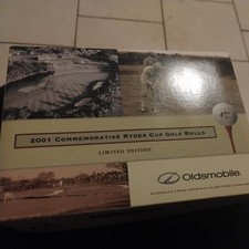 2001 Commemorative Ryder Cup Golf Balls Limited Edition Oldsmobile