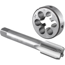 3/4"-16 UNF Right Hand Machine Thread Tap and Round Die Set 3/4 x 16