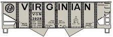 Accurail 81751 HO BL-4 Twin Hopper Virginian New Free Shipping