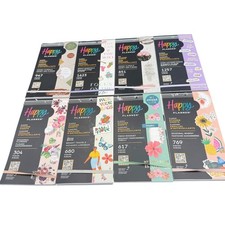Happy Planner Sticker Book Bundle 8pc Moody Florals Bright Essentials Seasonal