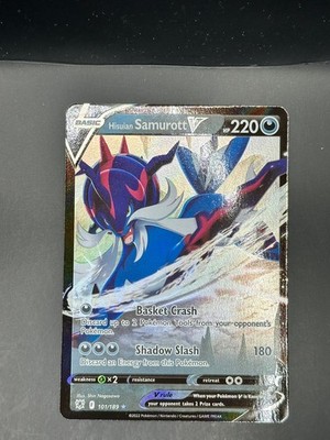 Hisuian Samurott V 101/189 Holo V Rare Astral Radiance Pokemon Near Mint EN