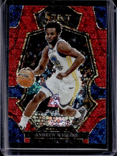 2022-23 Panini Select Andrew Wiggins Red Disco Prizm Premier Level #/49