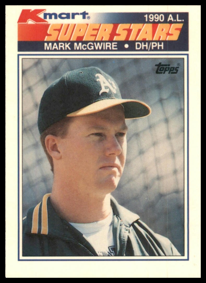 1990 Topps Kmart Super Stars #32 Mark McGwire