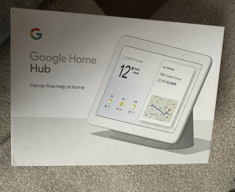 Google Home Hub Smart Display Google Assistant Wi‑Fi/Bluetooth GA00516-GB