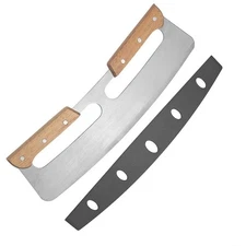 stainless steel pizza cutter  cover Non-Stick Pizza Cutter pizza cutter rocker