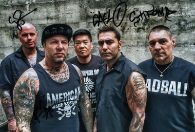 AGNOSTIC FRONT - original signiertes Großfoto 20 x 30 cm Autogramm signed