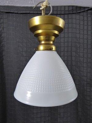 Art Deco Deckenleuchte Deckenlampe D.R.G.M. ZENITH CORNING 820120 Lampenschirm