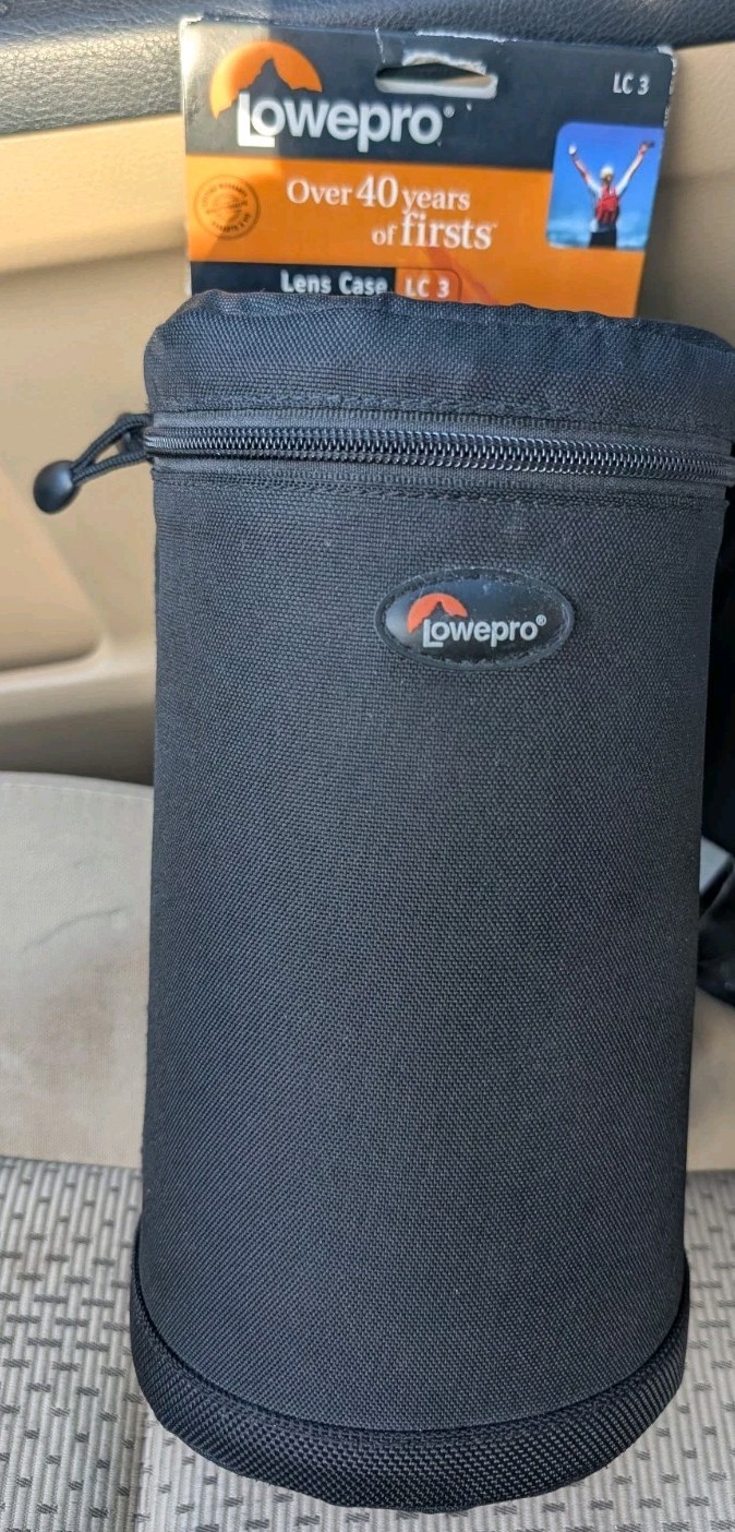 lowepro Lens case lc 3 Brand New Old Stock Unused 11 X 21 Centimeters Free Ship