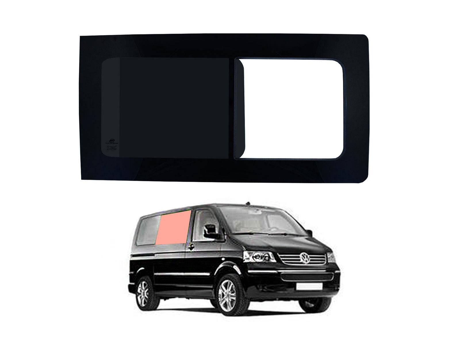 VW Transporter T5 2003-15 Driver Side Right Hand Opening Dark Tint Window Glass