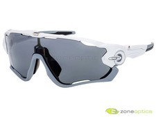 Oakley Jawbreaker Polarized Sunglasses OO9290-06 Polished White/Grey