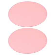 2 Pcs Felt Base Shaper 8x8 Inch, Bag Bottom Shaper Pad Oval Pink