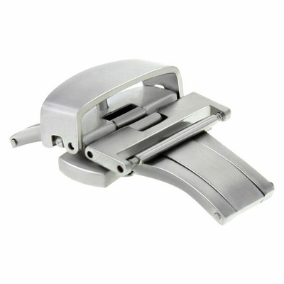 16MM BUTTERFLY FOR DEPLOYMENT STRAP BAND CLASP BUCKLE PUSH BUTTON BRUSH STAINLES