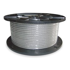 DAYTON 2TAK5 Wire Rope,25 ft L,1/32 in dia.,30 lb Cap 2TAK5