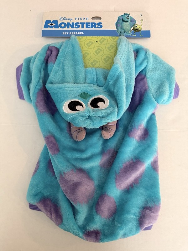 NEW Walt Disney Pixar Monsters Inc. Dog Pet Costume Halloween - Sulley - Large