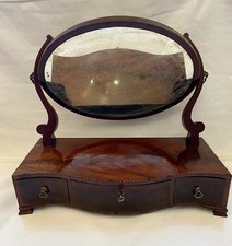 Georgian Inlaid Mahogany Dressing Table Mirror