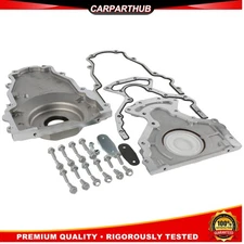 Engine Rear Main Seal Cover Kit with Gasket & Bolt for GM LS2 LS3 Gen IV LSX