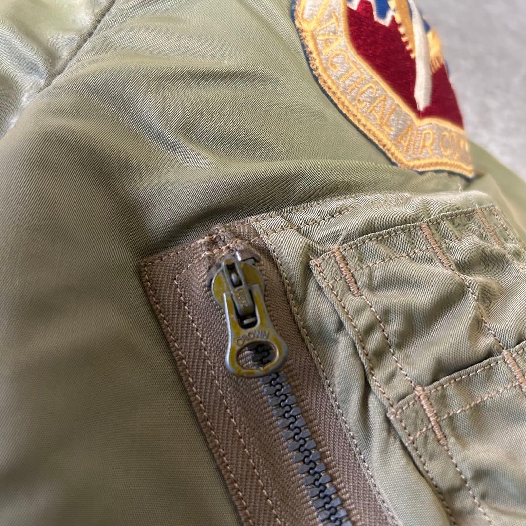 Used Buzz Rickson's Authentic Ma-1 Jacket Nylon O… - image 10