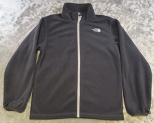 THE NORTH FACE Full Zipper Fleece Jacket Dark Gray Size L Youth 14/16 Boys