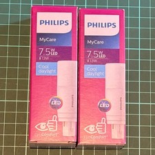 2 pack: Philips MyCare LED PLC G24d 2 Pin 7.5W (13W equivalent) Cool White Bulb