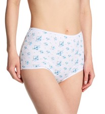 Teri 15001 Floral Cotton Brief Panty - 6 Pack
