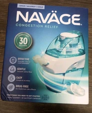 Navage Congestion Relief Nasal Irrigator Kit - Blue/White, Model SDG-2,  New