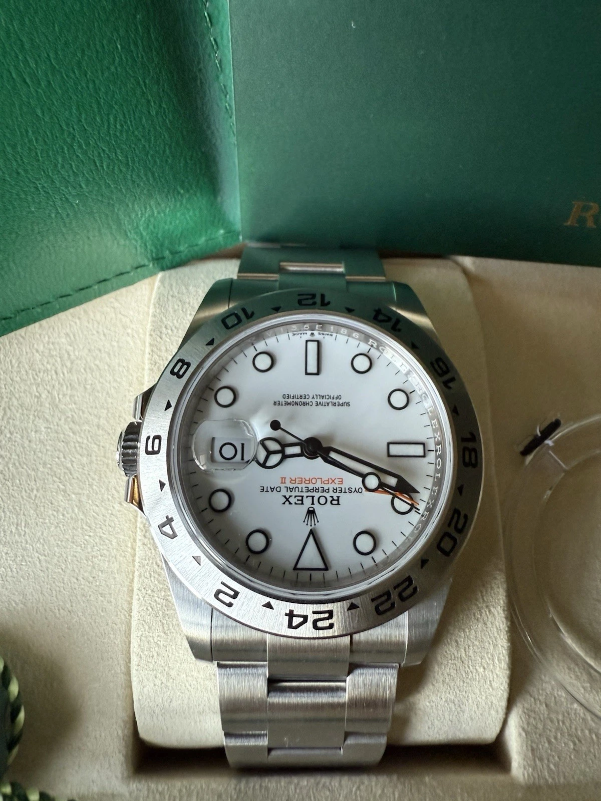 2025 Rolex Explorer II, Polar White, 42mm, Reference 226570, Unworn, Full Set
