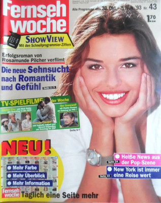 FERNSEHWOCHE 43- 1993 TV: 30.10.-5.11. Yvonne Scio Bundys DIE PRINZEN Fix & Foxi