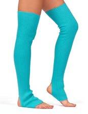 Womens Wool Leg Warmers Winter 28 Thigh High Long Legwarmers 80s for Yoga Bal...