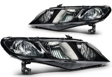 2pcs Pair Headlights Assembly For 2006-2011 Honda Civic Sedan 4-door 1.8l 2.0l