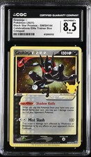 CGC 8.5 Greninja SWSH144 Black Star Promo Crimped Error Holo Pokemon Card - Mint