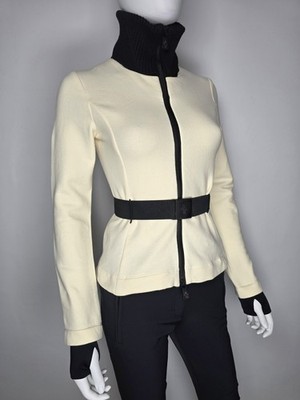 Moncler Grenoble Ivory Maglia Cardigan Jacket | Size XS
