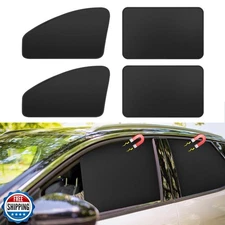 Car Curtains for Side Window - 4 Pcs Thicken Privacy Sun Shades Magnetic 100%