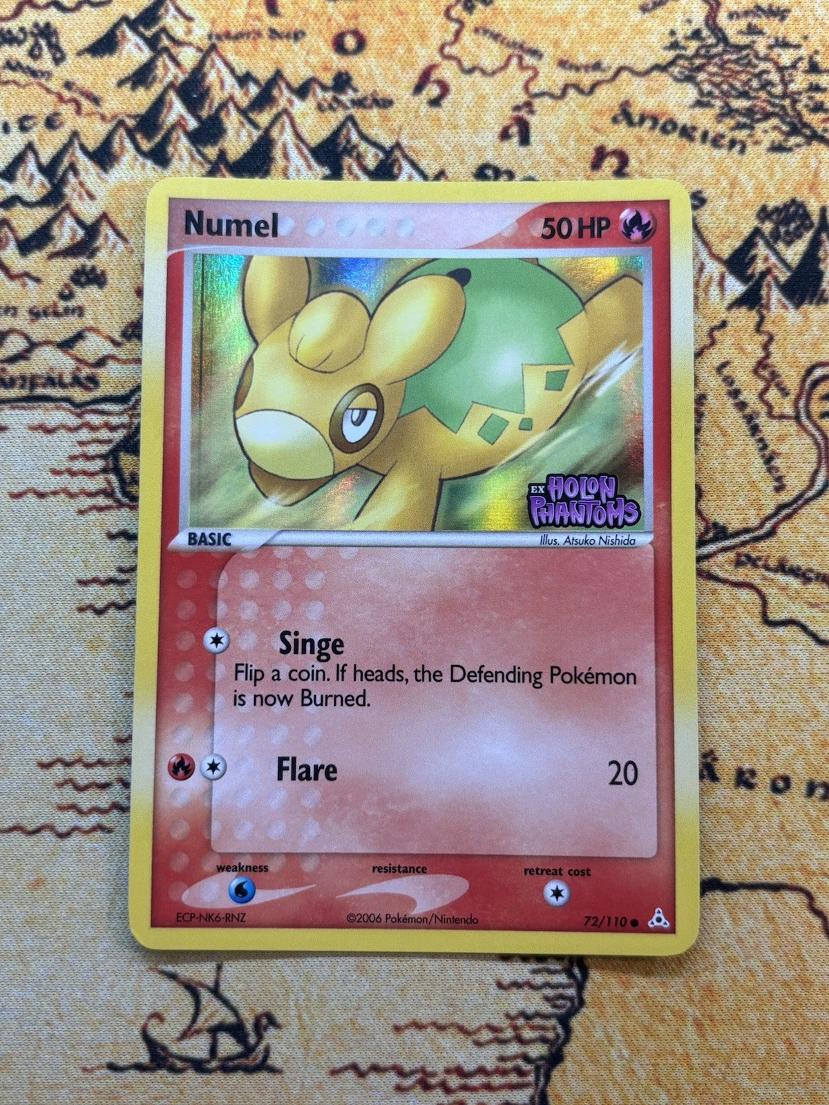 Pokémon Numel 72/110 EX Holon Phantoms Stamped Reverse Holo NM
