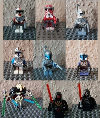 LEGO STAR WARS Commander Fox Rex Jango Fett General Grievous Wolffe Revan §