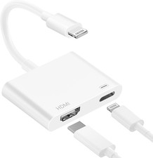  Mfi Certified Lightning to HDMI Adapter,1080P Video  Audio Digital AV Adapte