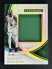 2024-25 Panini Immaculate Collection Jaylen Brown The Standard Patch Jersey /99