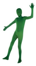 Rubies 2nd Skin Suit Green Zentai Jumpsuit Child Boys Halloween Costume 881763